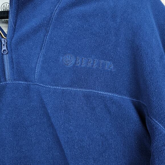Beretta Fleece Mens Large Modular System 2 Italy 1/4 Zip Outdoors Utility Layer - Picture 3 of 7